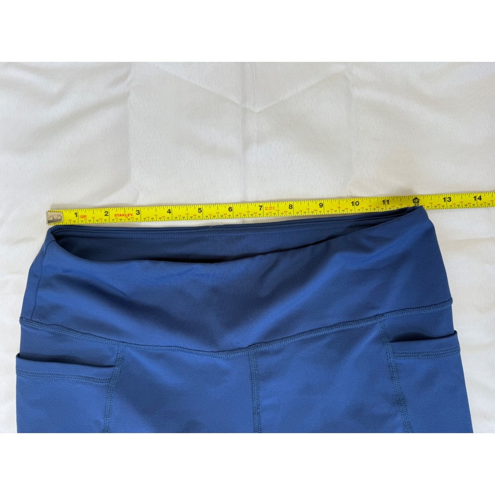 Capezio High Waist Pocket Leggings M Navy Workout Training Yoga Athleisure Gym - Picture 3 of 8